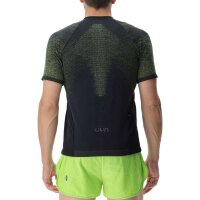 UYN MAN RUNNING EXCELERATION OW AERNET SHIRT SH_SL B205 Black/Lime XXL