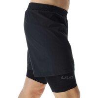 UYN MAN RUNNING EXCELERATION OW PERFORMANCE 2IN1 SHORT B646 Black/Cloud XXL