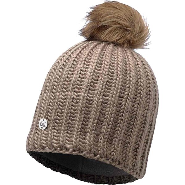 KNITTED & POLAR HAT BUFF® GLEN BEIGE CHIC