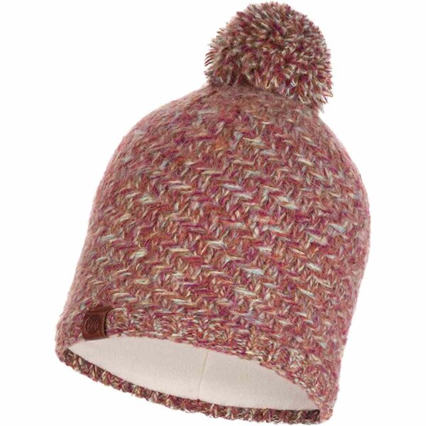 Buff® Knitted & Polar Hat Agna Erwachsene Bommelmütze Sand