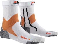 X-SOCKS® RUN FAST ARCTIC WHITE/SUNSET ORANGE 35-38