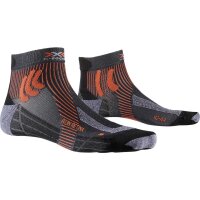 X-SOCKS® 4.0 RUN RETINA STONE GREY MELANGE/X-ORANGE...