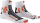 X-SOCKS® RUN SPEED ONE SOCKS ARCTIC WHITE/SUNSET ORANGE 39-41