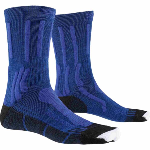X-SOCKS® TREK X MERINO LAKE BLUE MELANGE/DOLOMITE GREY SIZE 39-41