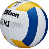 Wilson K1 Silver Game Ball BLUE/WHITE/YELLOW
