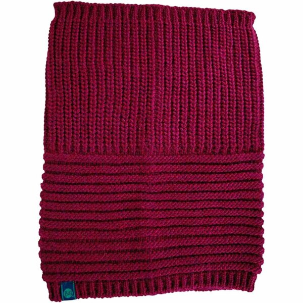 KNITTED COLLAR BUFF® GRIBLING RED PLUM