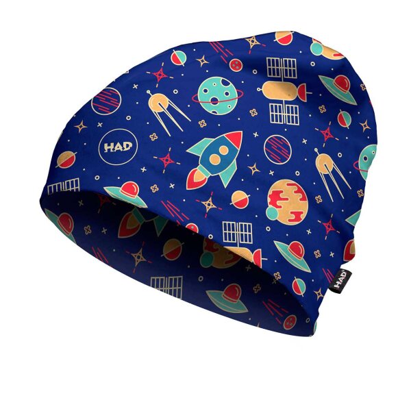 HAD Printed Fleece Beanie Kids /one size Rocket