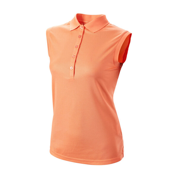 LADIES SLEEVELESS POLO MELON XL