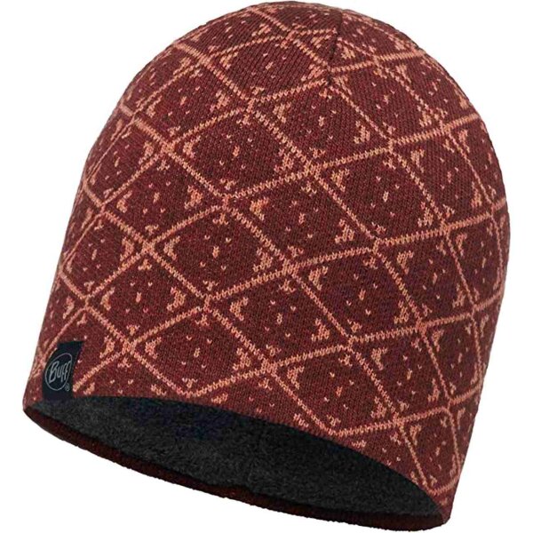 KNITTED & POLAR HAT BUFF® ARDAL WINE
