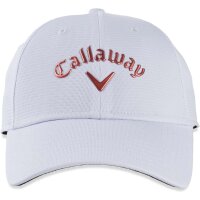 CALLAWAY GOLF HEADWARE LADIES LIQUID METL ADJ WHT/RGLD 22