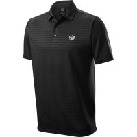 MENS STRIPE POLO BLACK M