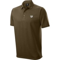 MENS STRIPE POLO OLIVE 2XL