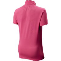 LADIES SCALLOPED COLLAR POLO PINK L