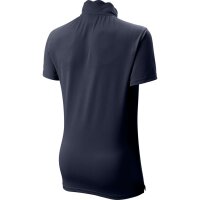 LADIES SCALLOPED COLLAR POLO NAVY L