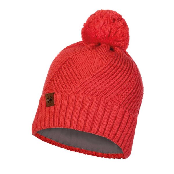 BUFF® Knitted & Fleece Hat Raisa BLOSSOM RED