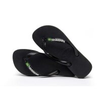 Havaianas BRASIL LOGO BLACK/BLACK (EU: 43/44)