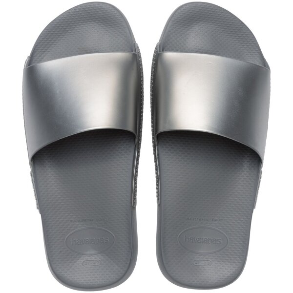 HAVAIANAS SLIDE CLASSIC METALLIC STEEL GREY 41/42