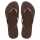 HAVAIANAS SLIM DARK BROWN/METAL ACOUSED 35/36