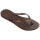 HAVAIANAS SLIM DARK BROWN/METAL ACOUSED 35/36