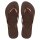 HAVAIANAS SLIM DARK BROWN/METAL ACOUSED 39/40