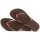 HAVAIANAS SLIM DARK BROWN/METAL ACOUSED 39/40