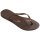 HAVAIANAS SLIM DARK BROWN/METAL ACOUSED 39/40