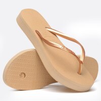 HAVAIANAS SLIM FLATFORM GOLDEN 35/36