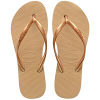 HAVAIANAS SLIM FLATFORM GOLDEN 35/36