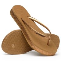 HAVAIANAS SLIM FLATFORM SPARKLE BRONZE EUR 37/38