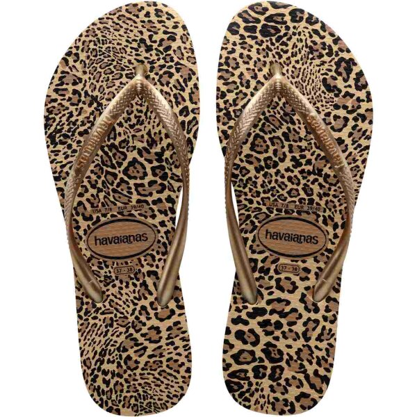 Havaianas SLIM ANIMALS SAND GREY/GOLDEN (EU: 31/32)