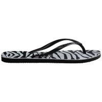HAVAIANAS SLIM ANIMALS GLITTER BLACK 39/40