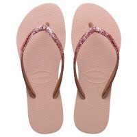 HAVAIANAS SLIM GLITTER II BALLET ROSE/GOLDEN BLUSH 29/30