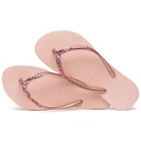 HAVAIANAS SLIM GLITTER II BALLET ROSE/GOLDEN BLUSH 29/30