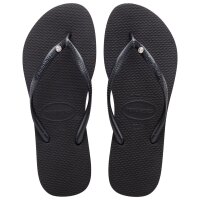 HAVAIANAS SLIM CRYSTAL SW II BLACK 37/38