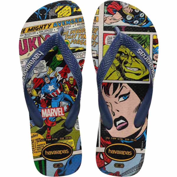 Havaianas TOP MARVEL CLASSICS ICE GREY/INDIGO BLUE (EU: 37/38)