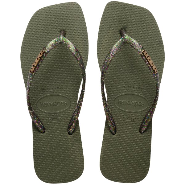 Havaianas SLIM SQUARE LOGO METALLIC GREEN (EU: 43/44)