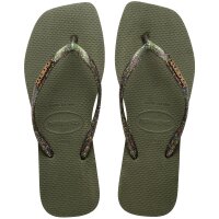 Havaianas SLIM SQUARE LOGO METALLIC GREEN (EU: 43/44)