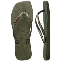 Havaianas SLIM SQUARE LOGO METALLIC GREEN (EU: 43/44)
