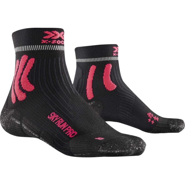 X-SOCKS® SKY RUN PRO 4.0 MEN ANTHRACITE/DRAGONFLY RED SIZE 35-38