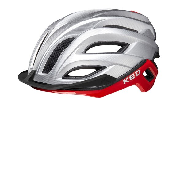 KED Champion Visor L silver red