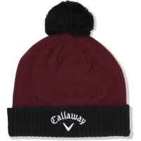 Callaway HW CG TA POM BEANIE WINE/BLK 23