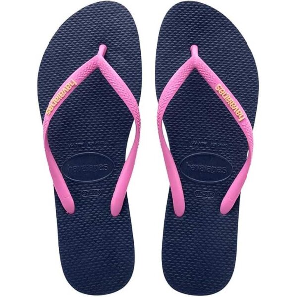 Havaianas Slim Logo Ice Blue/Coralnew Gr. (EU: 31/32)