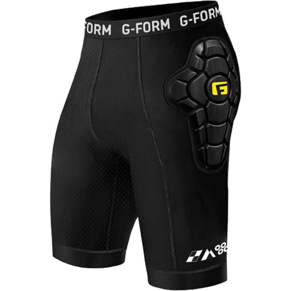 G-FORM SHORT YOUTH EX-1 LINER BLACK-YELLOW