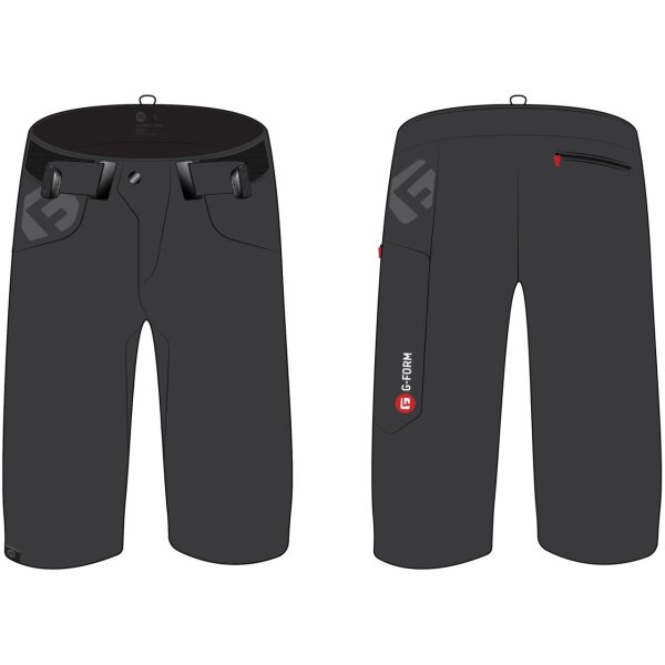 G-FORM MEN SHORT RHODE CHARCOAL