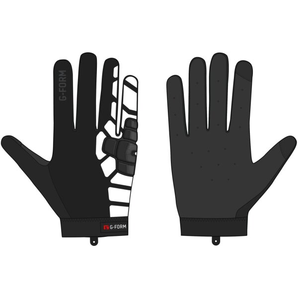 G-FORM HANDSCHUHE BOLLE COLD BLACK/WHITE
