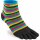 Injinji SPORT ORIGINAL WEIGHT MINI-CREW BLACK RAINBOW