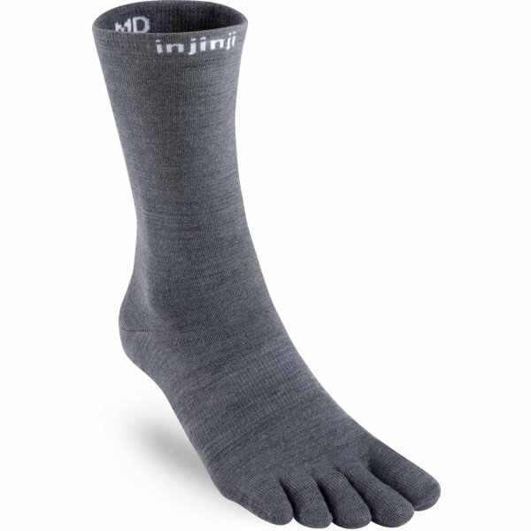 Injinji LINER CREW NÜWOOL CHARCOAL XL