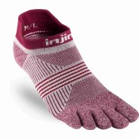 Injinji WOMENS RUN LIGHTWEIGHT NO SHOW COOLMAX CHERRY M/L