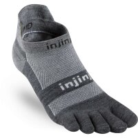 Injinji RUN LIGHTWEIGHT NO SHOW NÜWOOL CHARCOAL M