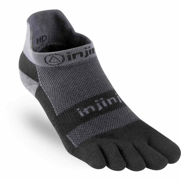 Injinji RUN MIDWEIGHT NO SHOW BLACK /GRAY XL